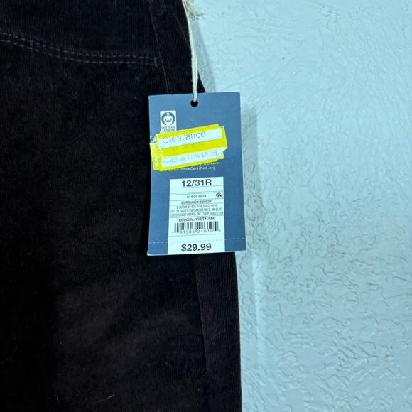 NEW! Universal thread Velvet High Rise Skinny Pant Trouser Career Casual Plum 12 - Picture 4 of 5